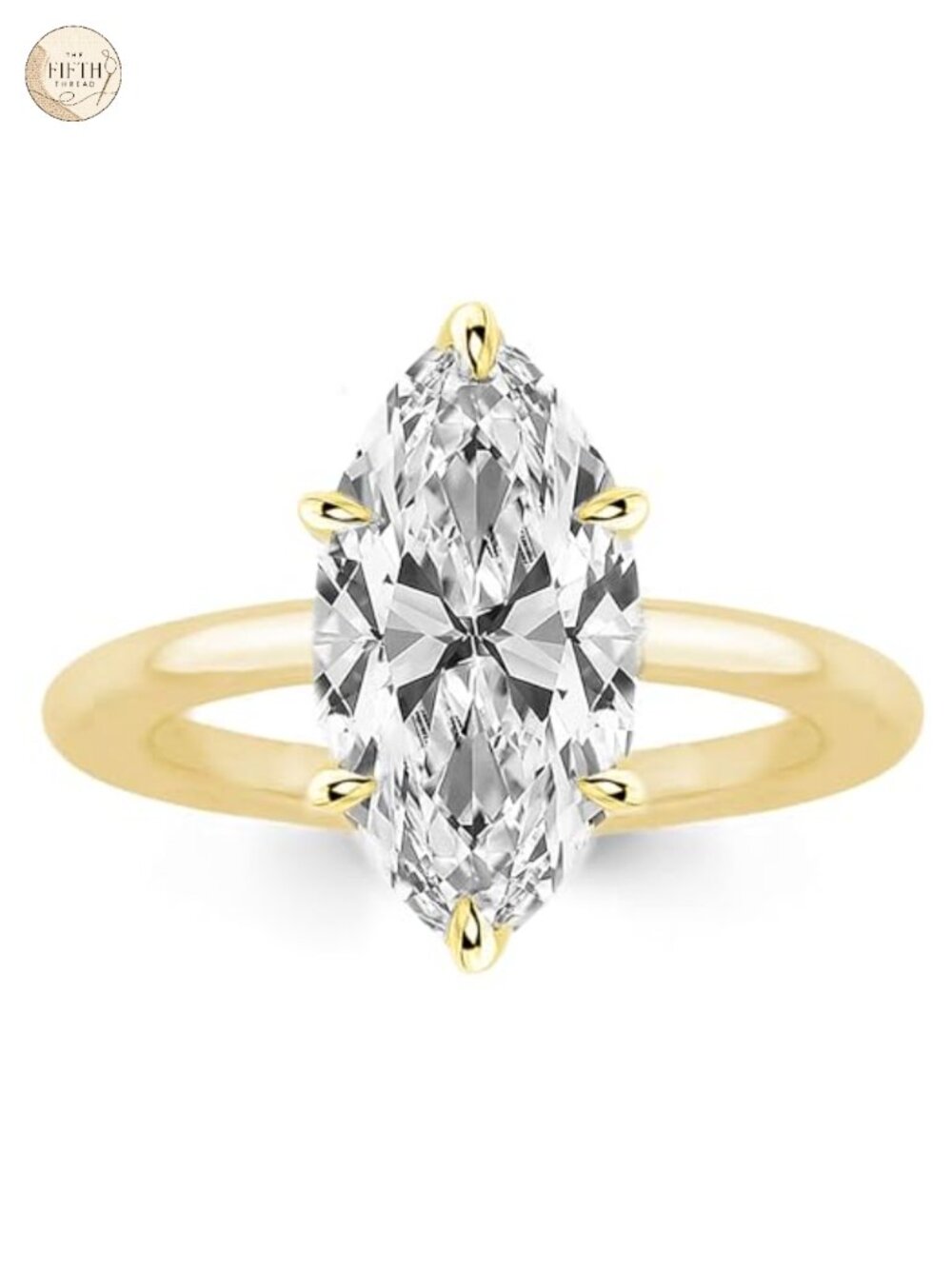 925 Sterling Silver 3.5CT Marquise Cut Solitaire Promise Ring